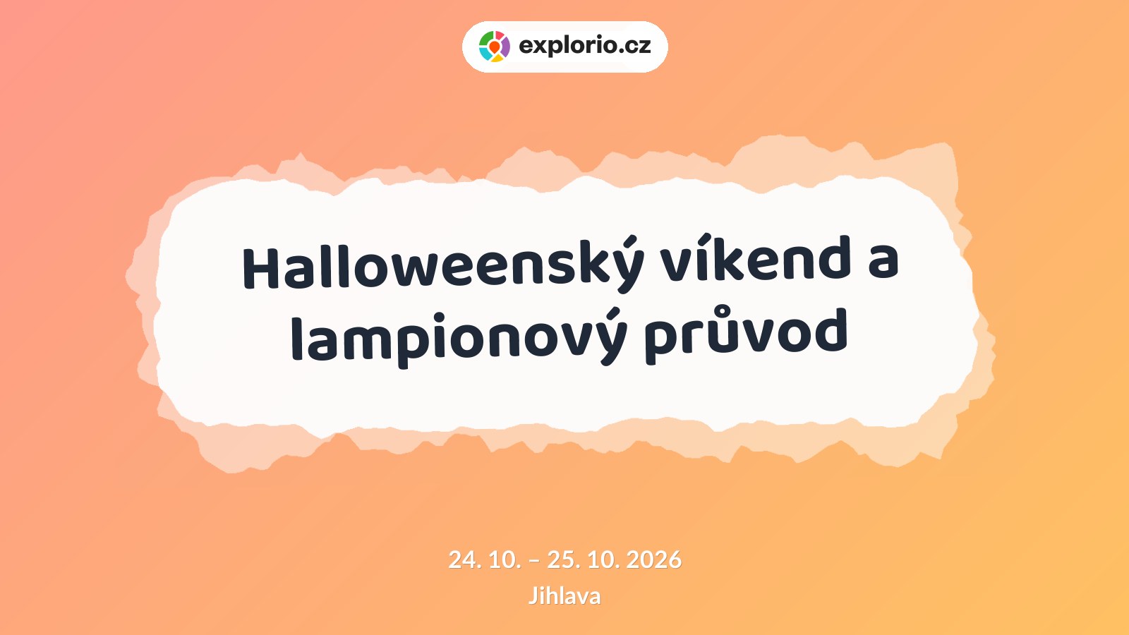 Halloweenský víkend a lampionový průvod – festivaly a Slavnosti, Jihlava