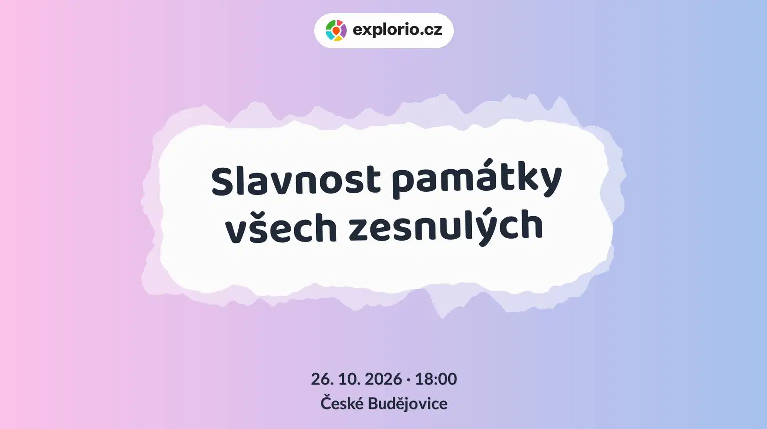 Slavnost památky všech zesnulých – festivaly a Slavnosti, České Budějovice