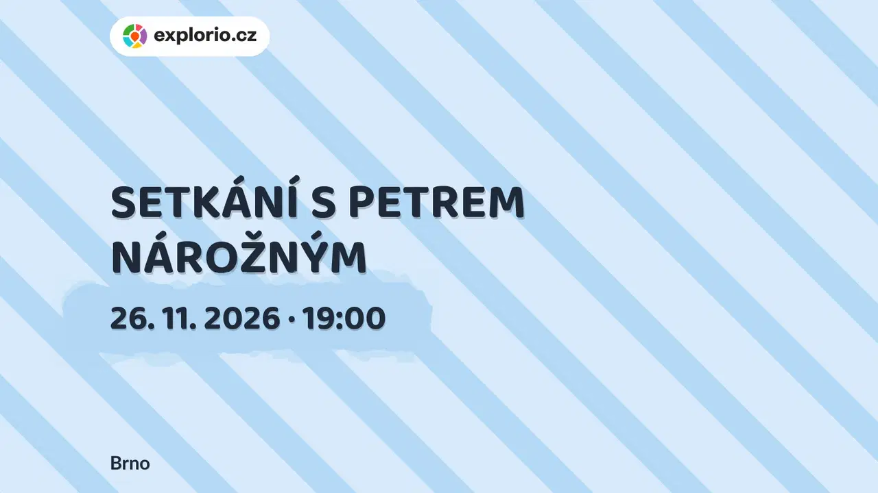 SETKÁNÍ S PETREM NÁROŽNÝM – divadlo, Hudba a Kino, Brno