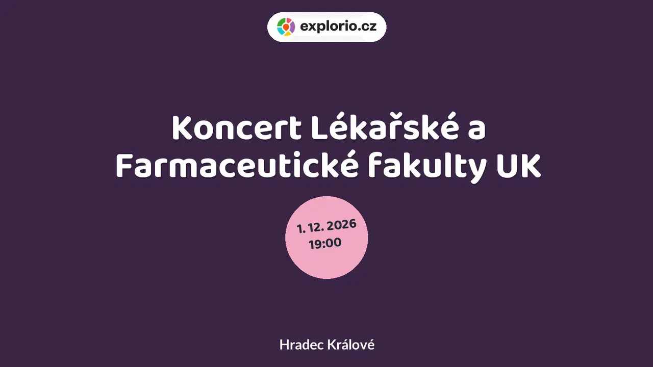 Koncert Lékařské a Farmaceutické fakulty UK – divadlo, Hudba a Kino, Hradec Králové