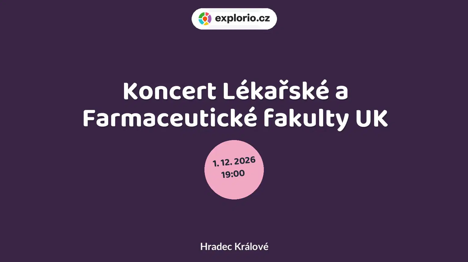 Koncert Lékařské a Farmaceutické fakulty UK – divadlo, Hudba a Kino, Hradec Králové