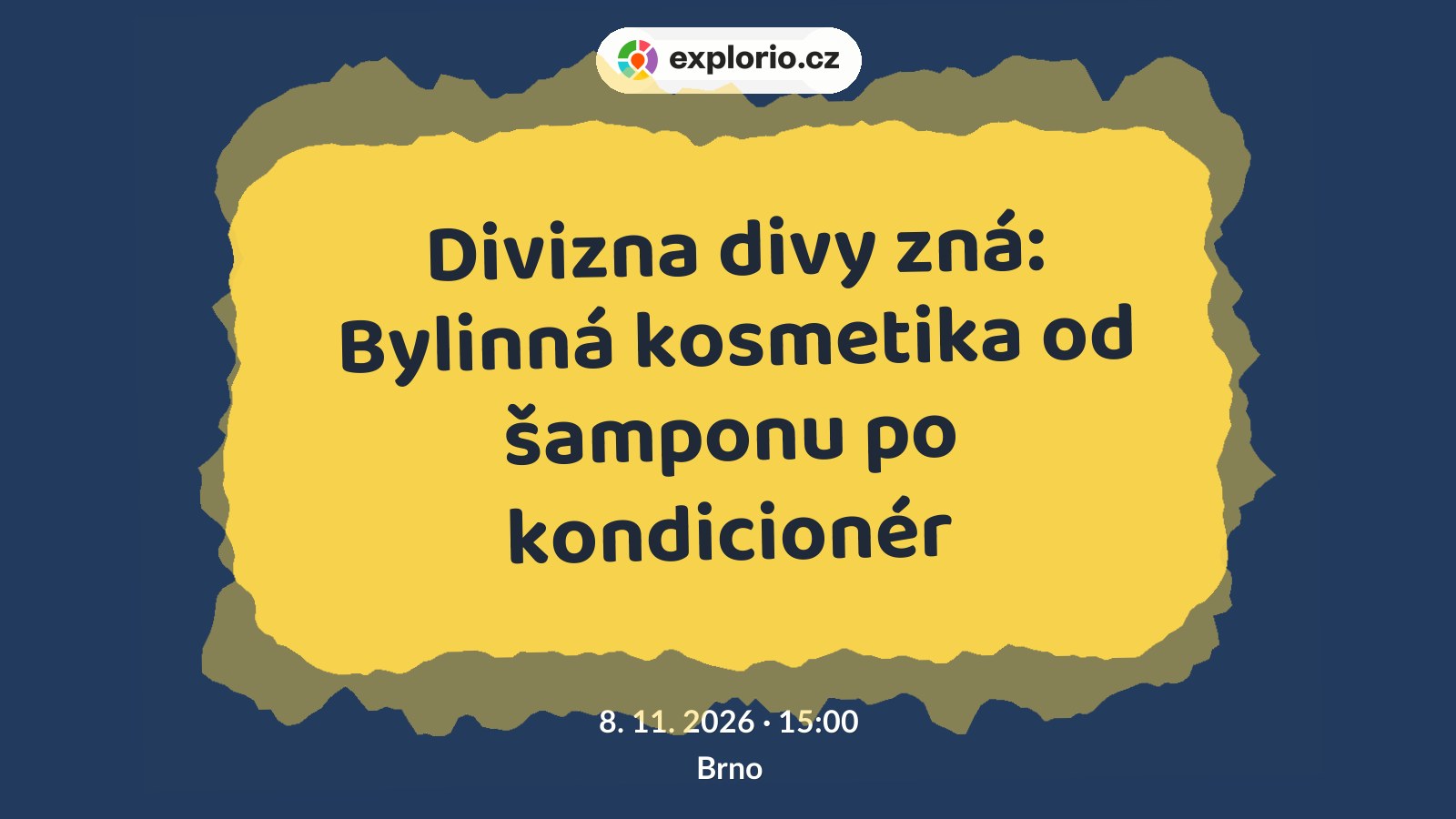Divizna divy zná: Bylinná kosmetika od šamponu po kondicionér – tvořivé dílny a Workshopy, Brno