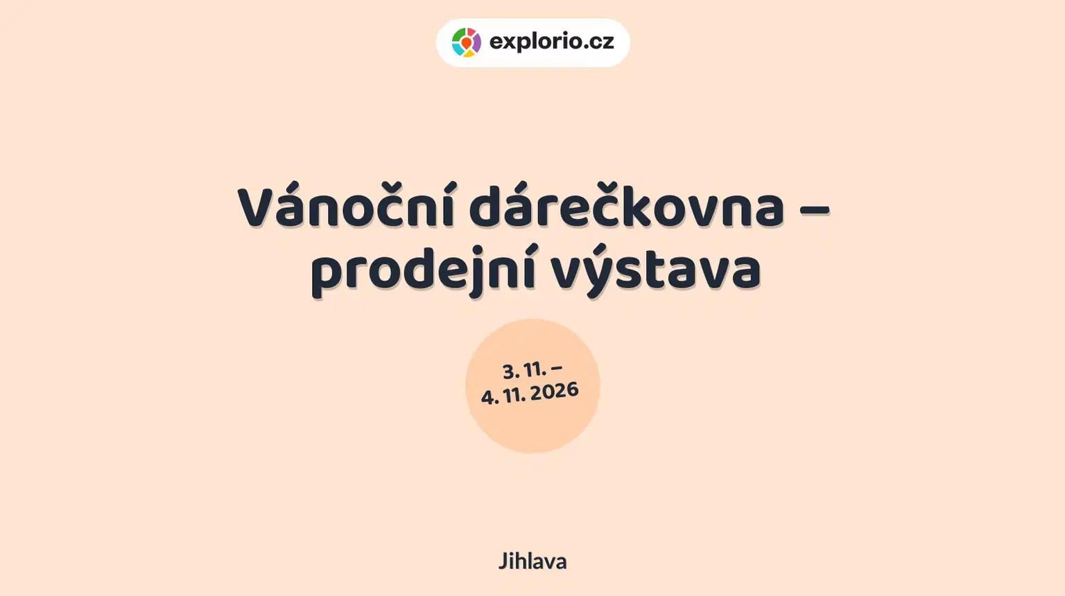 Vánoční dárečkovna – prodejní výstava – prohlídky a Muzea, Jihlava
