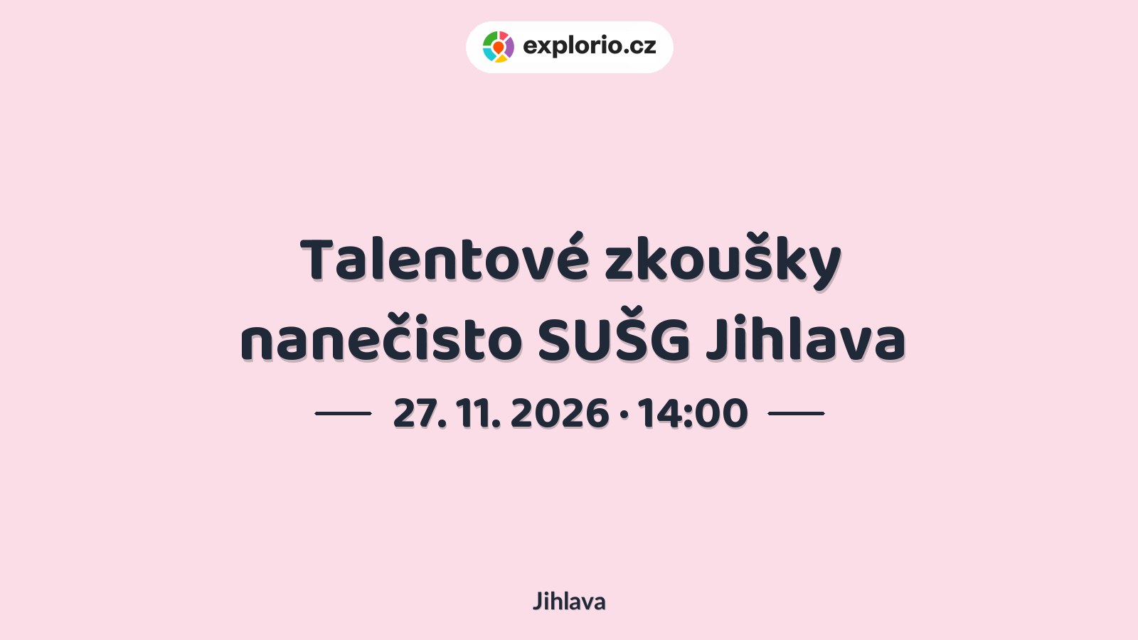 Talentové zkoušky nanečisto SUŠG Jihlava – prohlídky a Muzea, Jihlava