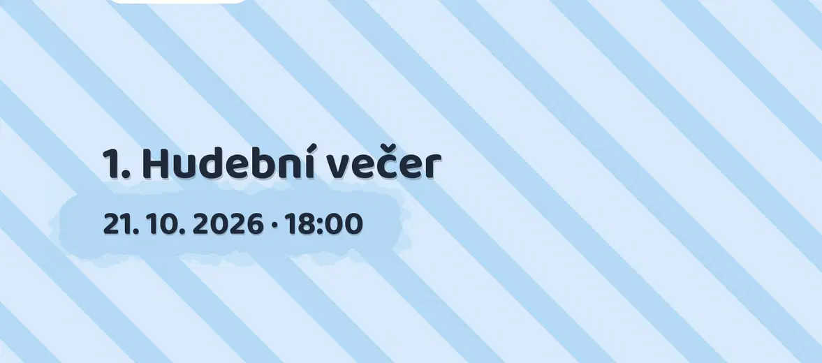 1. Hudební večer – divadlo, Hudba a Kino, Jihlava