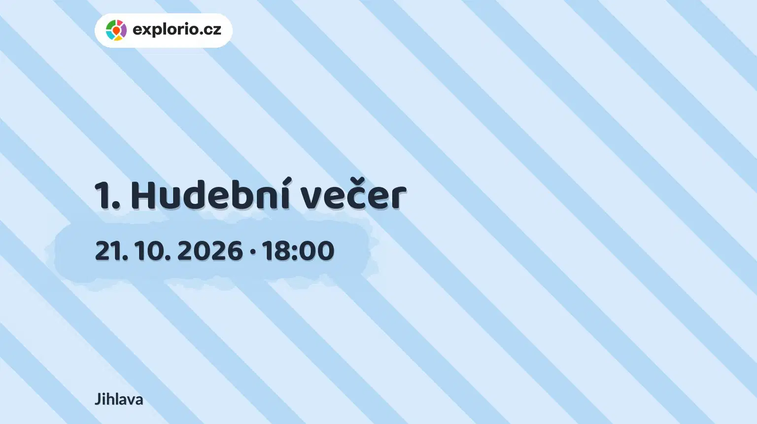 1. Hudební večer – divadlo, Hudba a Kino, Jihlava