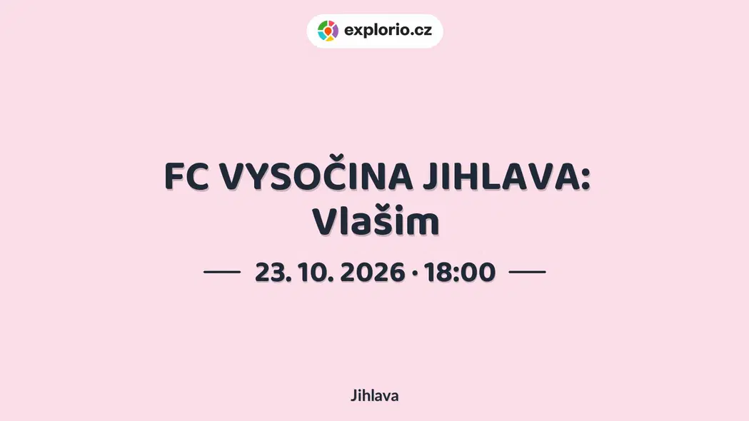 FC VYSOČINA JIHLAVA: Vlašim – sport a Pohyb, Jihlava