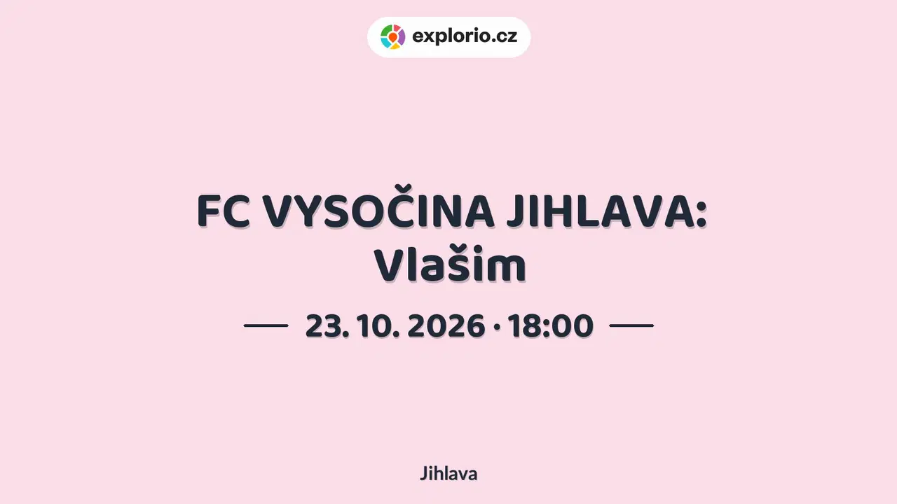 FC VYSOČINA JIHLAVA: Vlašim – sport a Pohyb, Jihlava