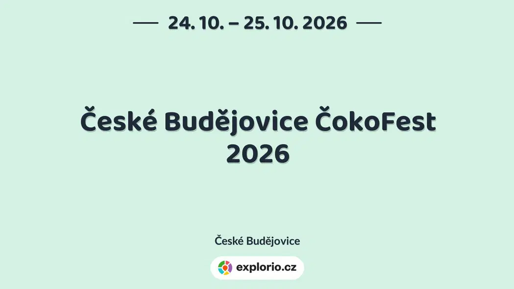 České Budějovice ČokoFest 2026 – festivaly a Slavnosti, České Budějovice