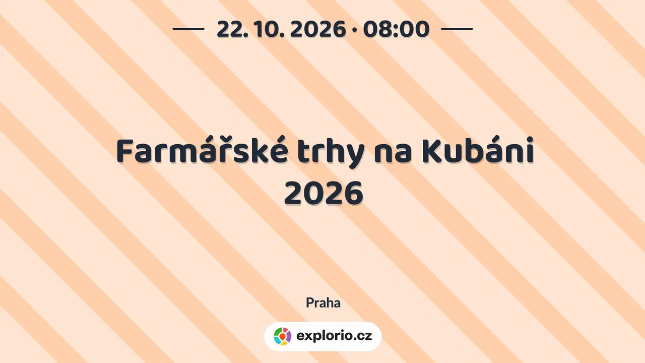 Farmářské trhy na Kubáni 2026 – festivaly a Slavnosti, Praha