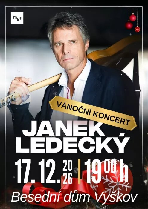 Janek Ledecký: Vánoční koncert – divadlo, Hudba a Kino, Vyškov – fotka 2
