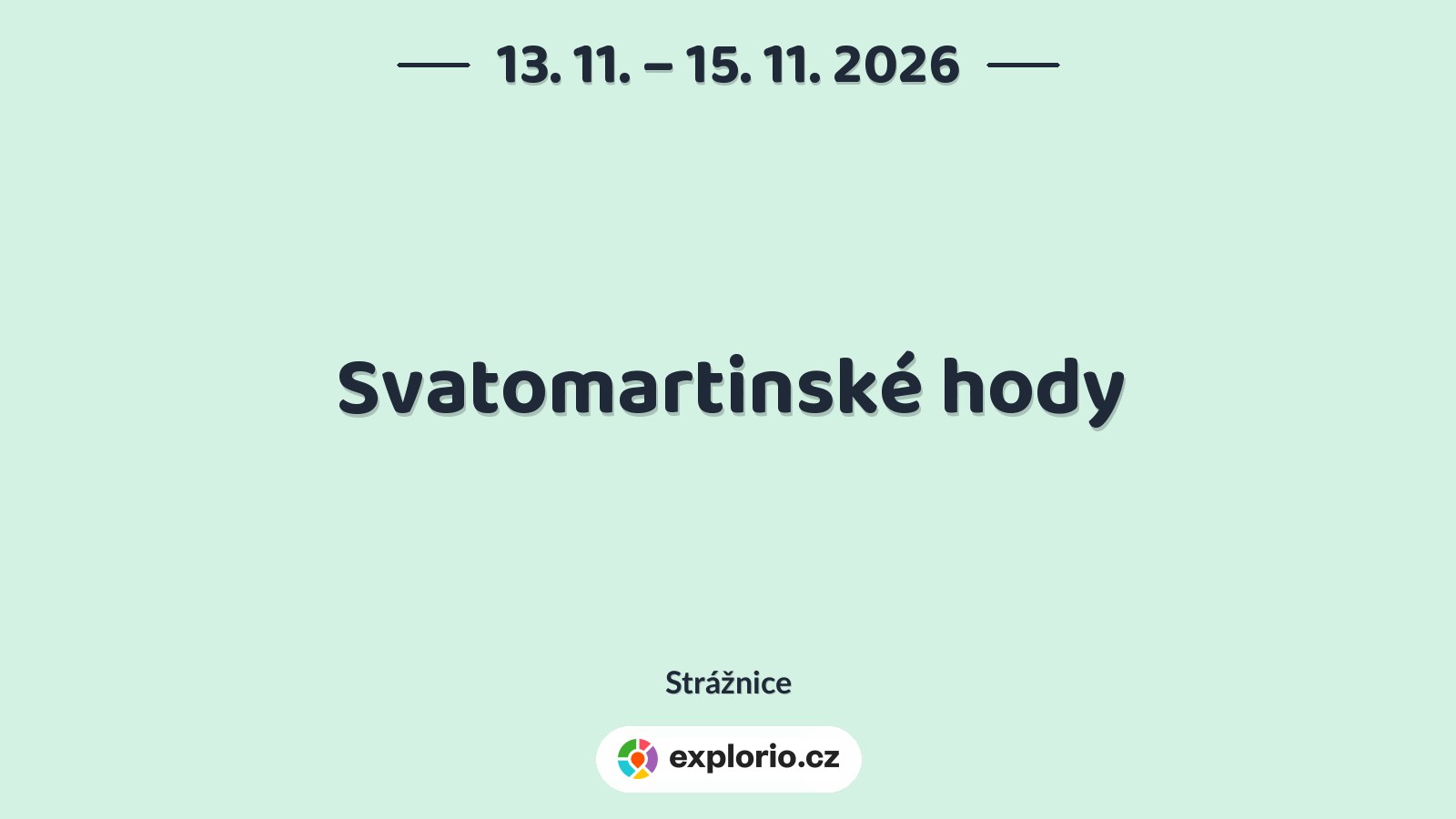Svatomartinské hody – festivaly a Slavnosti, Strážnice