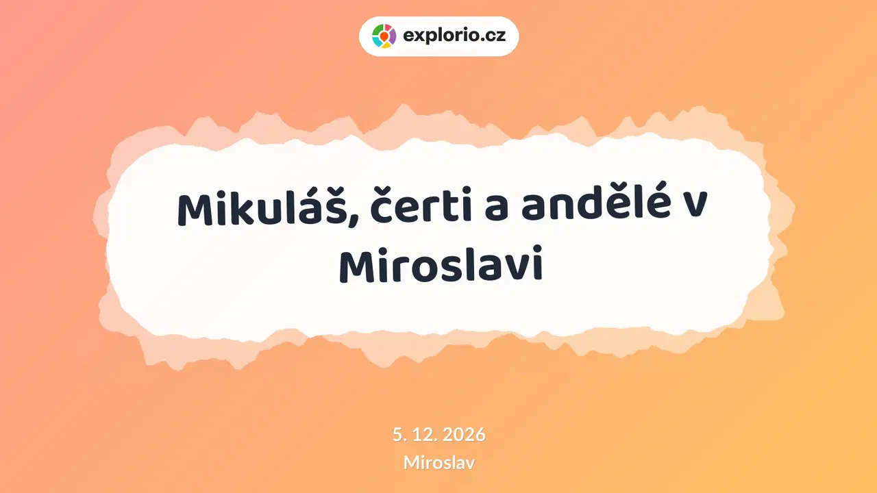 Mikuláš, čerti a andělé v Miroslavi – festivaly a Slavnosti, Miroslav