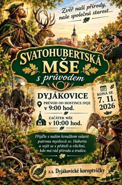 Svatohuberstká mše s průvodem v Dyjákovicích – festivaly a Slavnosti, Dyjákovice – fotka 2