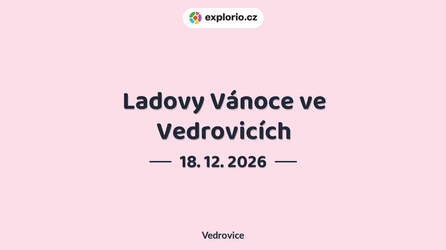 Ladovy Vánoce ve Vedrovicích – festivaly a Slavnosti, Vedrovice