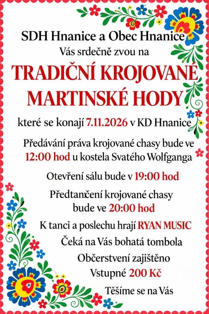 Tradiční krojované Martinské hody – festivaly a Slavnosti, Hnanice – fotka 2