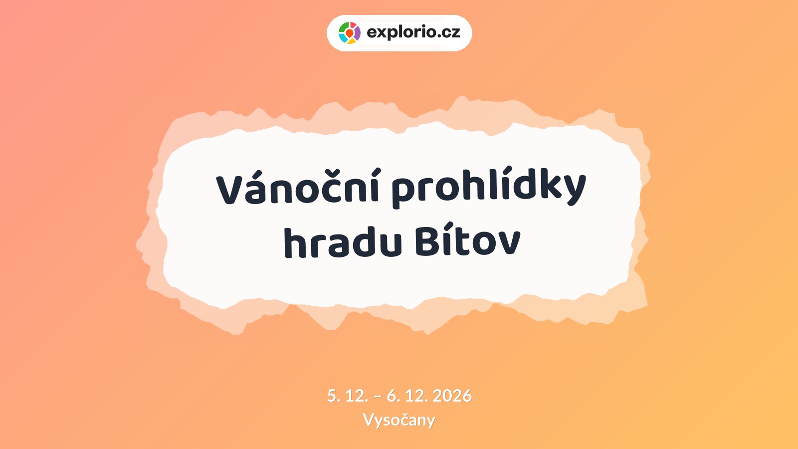 Vánoční prohlídky hradu Bítov – prohlídky a Muzea, Vysočany