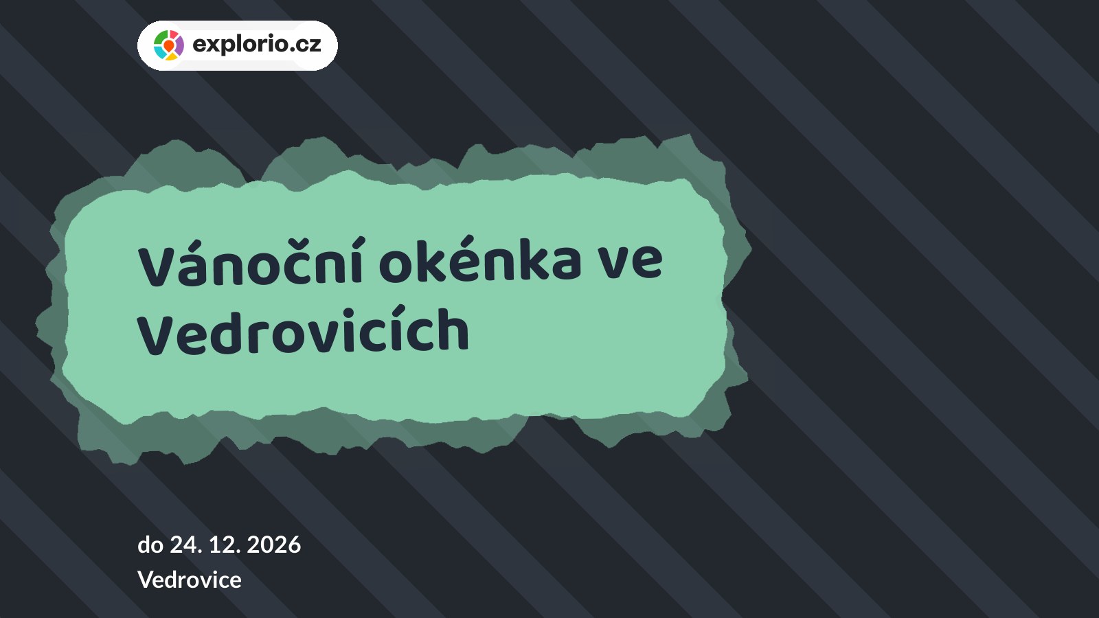 Vánoční okénka ve Vedrovicích – festivaly a Slavnosti, Vedrovice