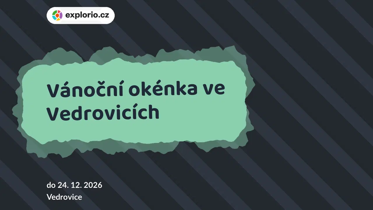Vánoční okénka ve Vedrovicích – festivaly a Slavnosti, Vedrovice