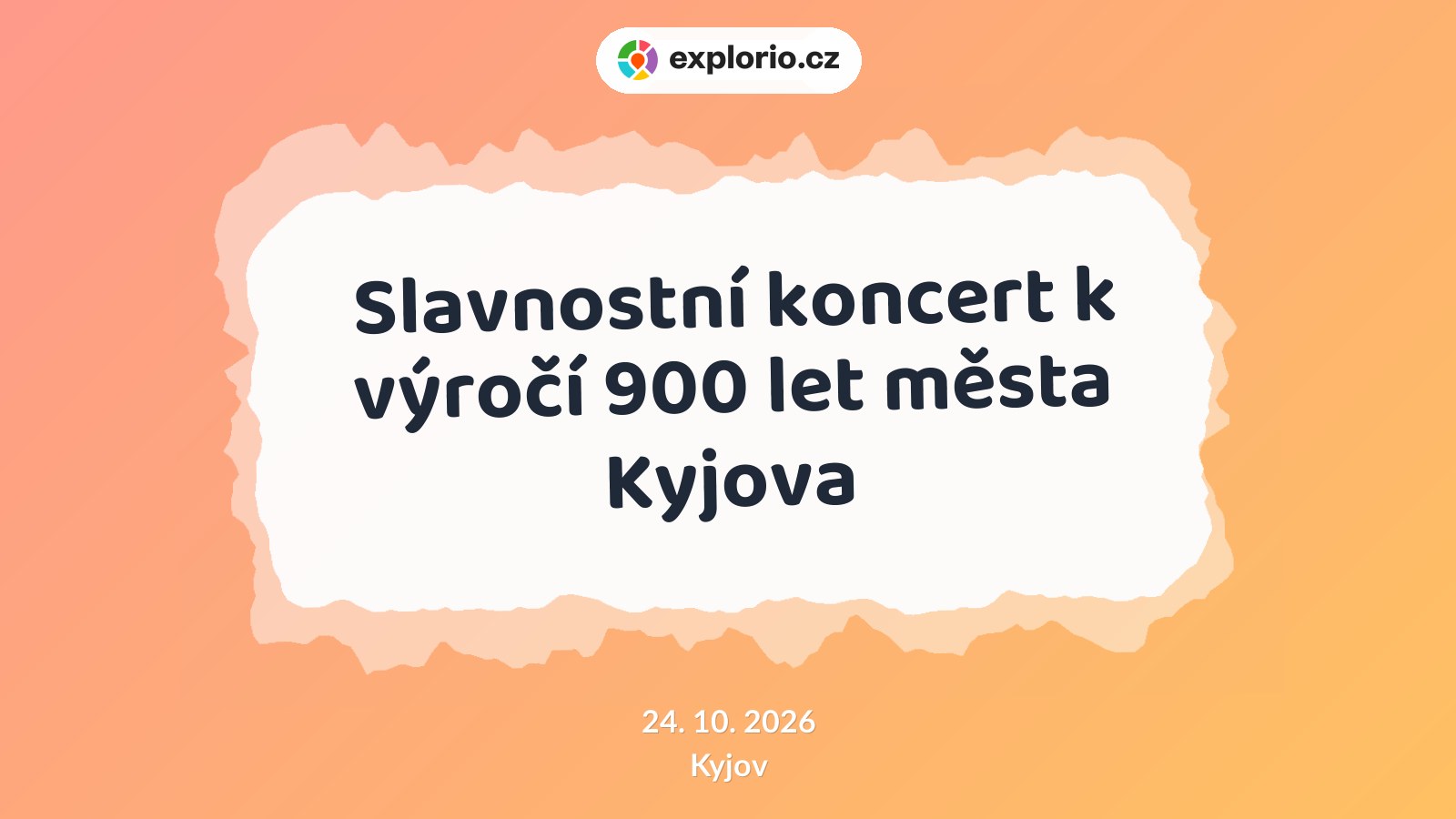 Slavnostní koncert k výročí 900 let města Kyjova – divadlo, Hudba a Kino, Kyjov