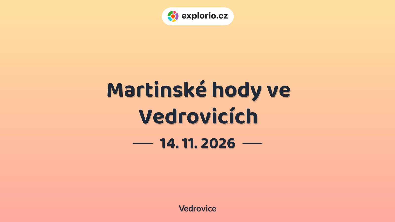 Martinské hody ve Vedrovicích – festivaly a Slavnosti, Vedrovice