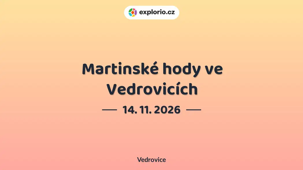 Martinské hody ve Vedrovicích – festivaly a Slavnosti, Vedrovice