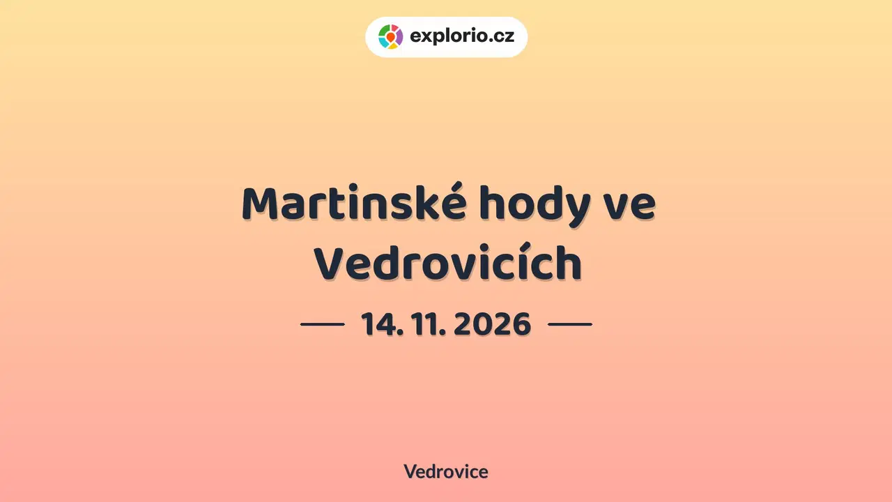 Martinské hody ve Vedrovicích – festivaly a Slavnosti, Vedrovice