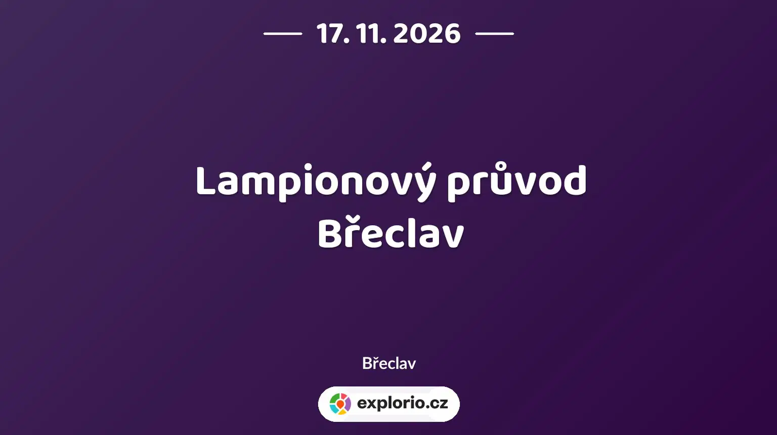 Lampionový průvod Břeclav – festivaly a Slavnosti, Břeclav