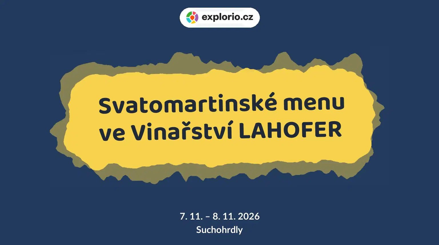 Svatomartinské menu ve Vinařství LAHOFER – festivaly a Slavnosti, Suchohrdly