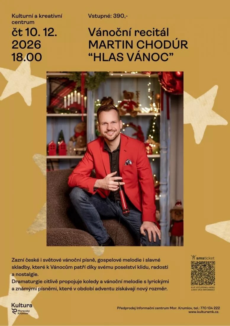 Vánoční recitál Martin Chodúr "Hlas Vánoc" – divadlo, Hudba a Kino, Moravský Krumlov – fotka 2