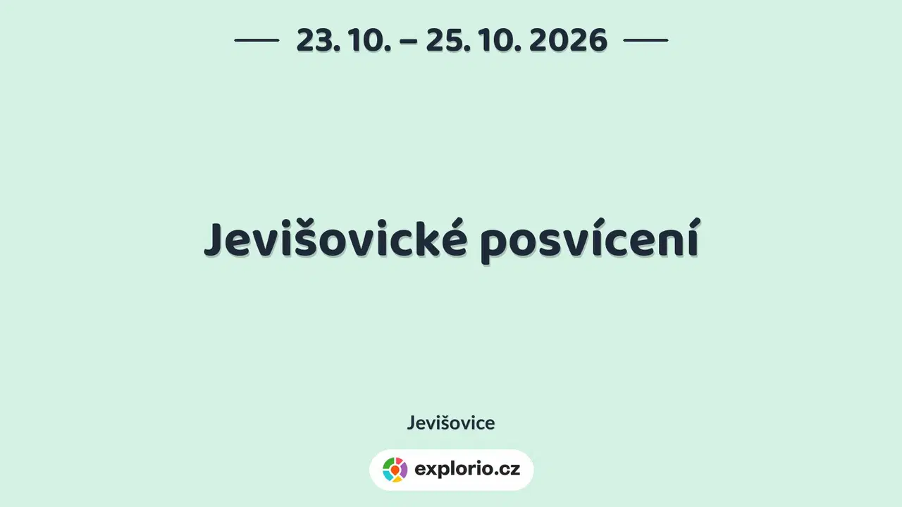 Jevišovické posvícení – festivaly a Slavnosti, Jevišovice