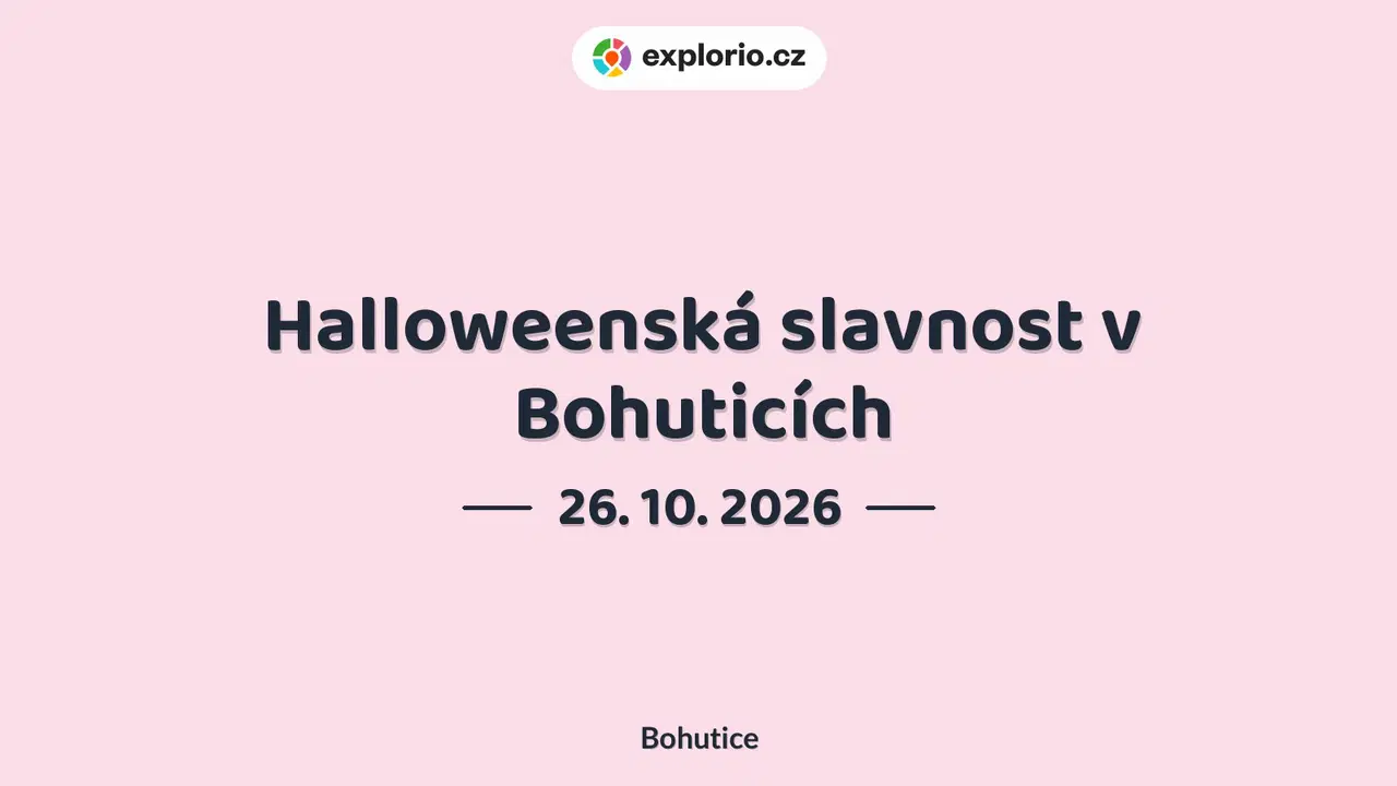 Halloweenská slavnost v Bohuticích – festivaly a Slavnosti, Bohutice