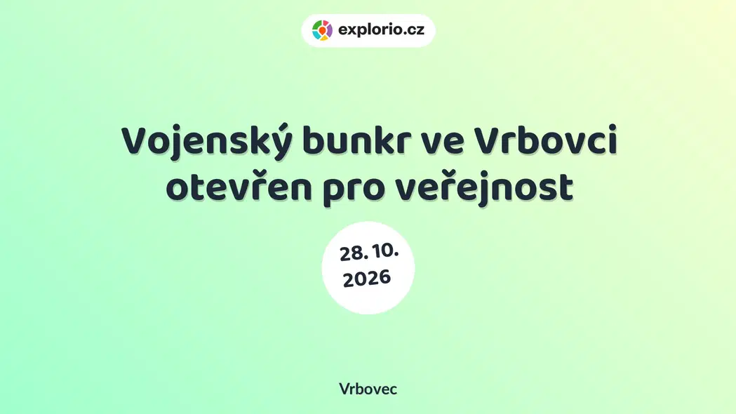 Vojenský bunkr ve Vrbovci otevřen pro veřejnost – prohlídky a Muzea, Vrbovec