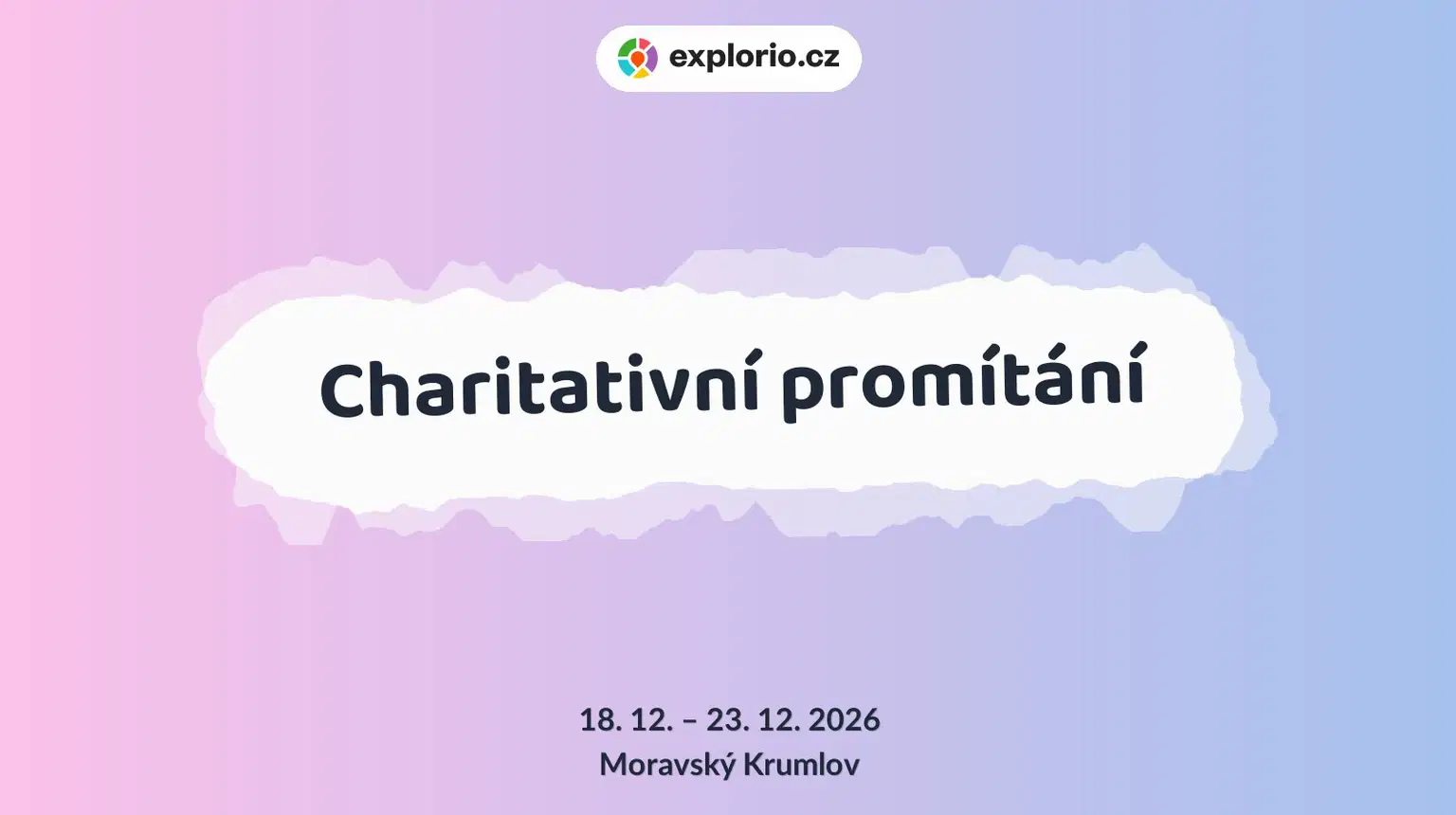 Charitativní promítání – divadlo, Hudba a Kino, Moravský Krumlov