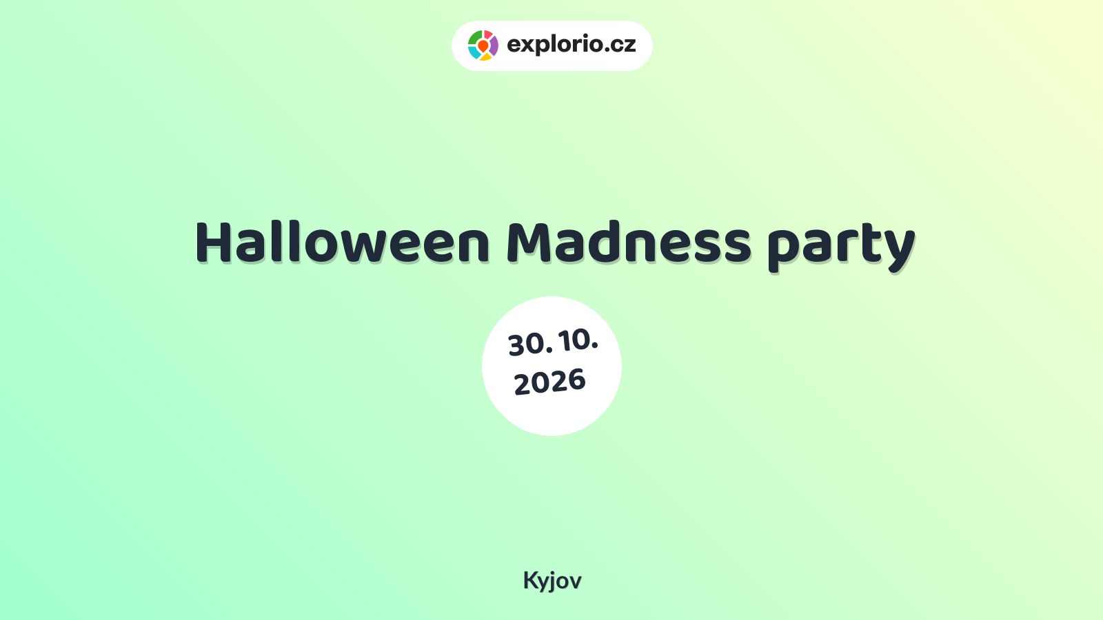 Halloween Madness party – divadlo, Hudba a Kino, Kyjov