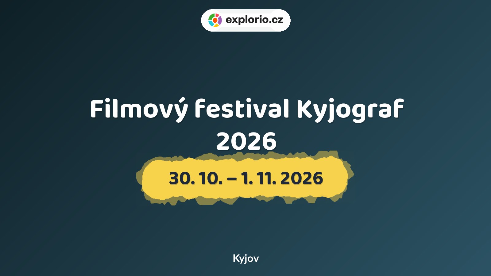 Filmový festival Kyjograf 2026 – divadlo, Hudba a Kino, Kyjov