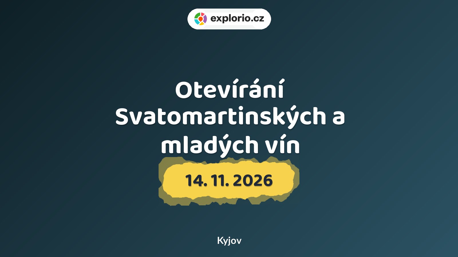 Otevírání Svatomartinských a mladých vín – festivaly a Slavnosti, Kyjov