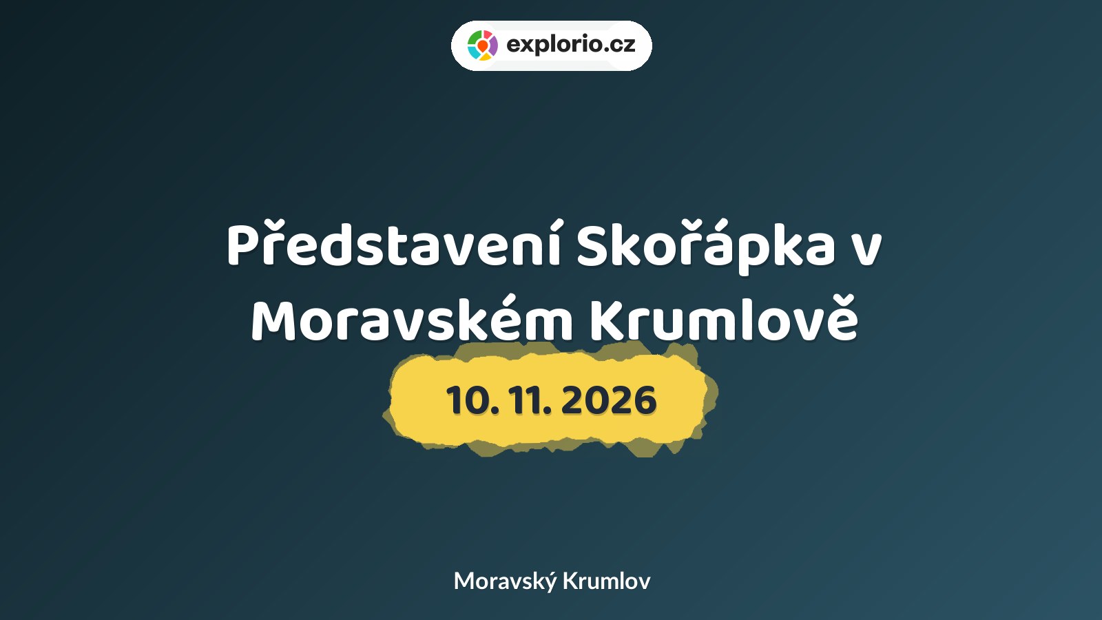 Představení Skořápka v Moravském Krumlově – divadlo, Hudba a Kino, Moravský Krumlov