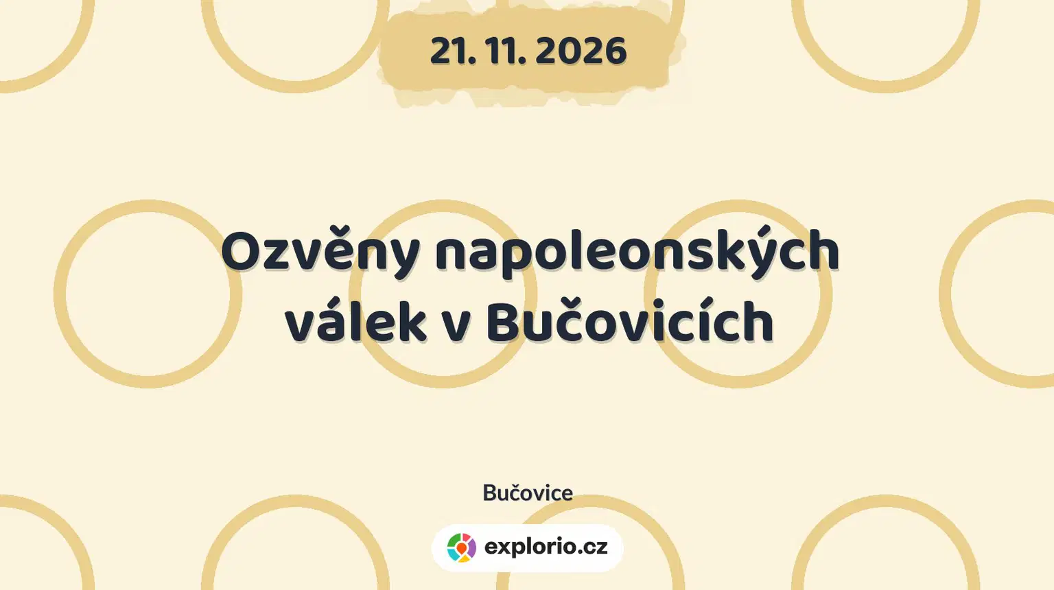 Ozvěny napoleonských válek v Bučovicích – prohlídky a Muzea, Bučovice