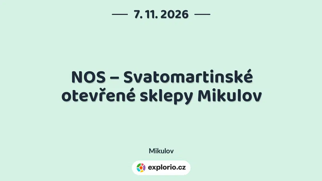 NOS – Svatomartinské otevřené sklepy Mikulov – festivaly a Slavnosti, Mikulov