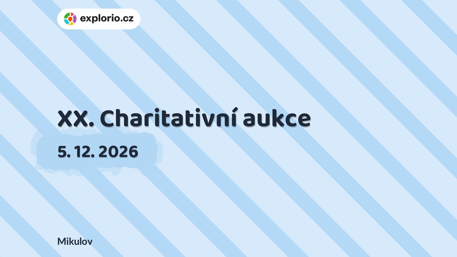 XX. Charitativní aukce – tvořivé dílny a Workshopy, Mikulov