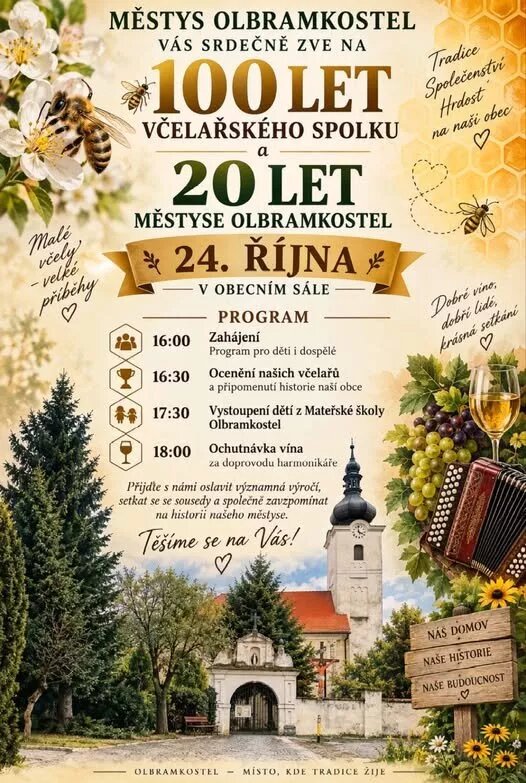 100 let včelařského spolku a 20 let městyse Olbramkostel – festivaly a Slavnosti, Olbramkostel – fotka 2