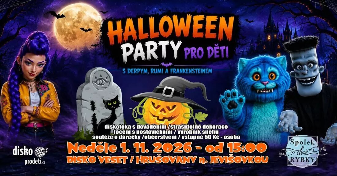 Dětská Halloween party v Hrušovanech nad Jevišovkou – festivaly a Slavnosti, Hrušovany nad Jevišovkou – fotka 2