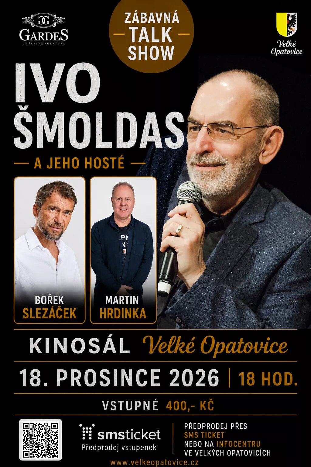 Talk show Ivo Šmoldase s hosty – divadlo, Hudba a Kino, Velké Opatovice – fotka 2