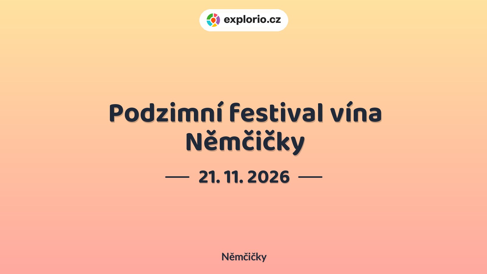 Podzimní festival vína Němčičky – festivaly a Slavnosti, Němčičky