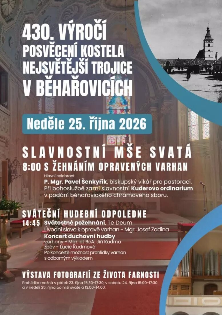 430. výročí posvěcení kostela Nejsvětější Trojice v Běhařovicích – divadlo, Hudba a Kino, Běhařovice – fotka 2
