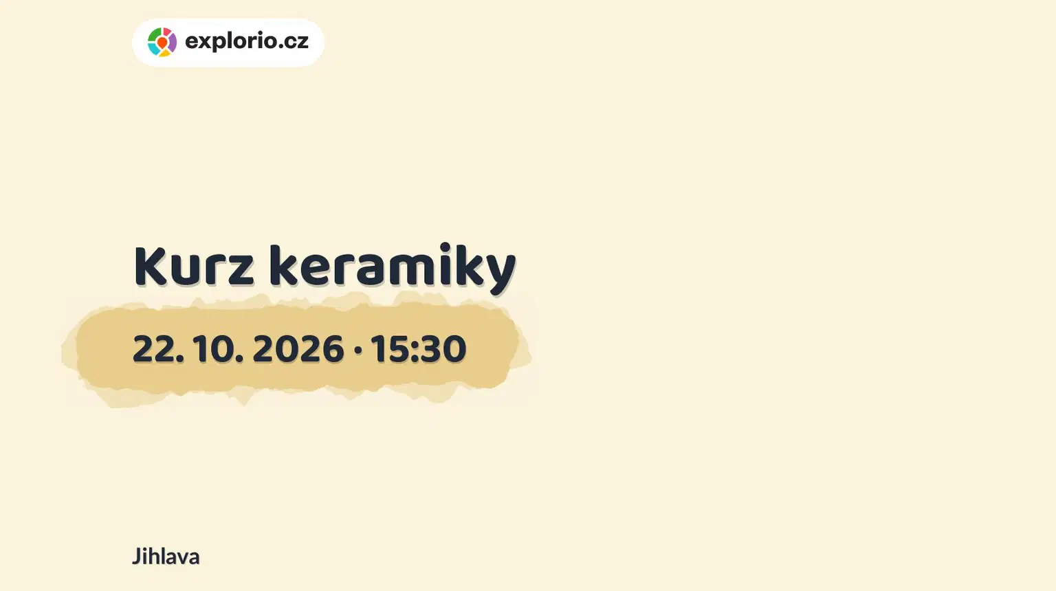 Kurz keramiky – tvořivé dílny a Workshopy, Jihlava