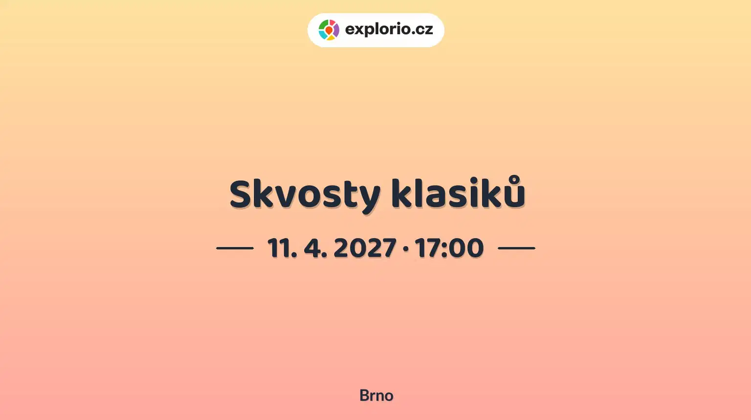 Skvosty klasiků – divadlo, Hudba a Kino, Brno