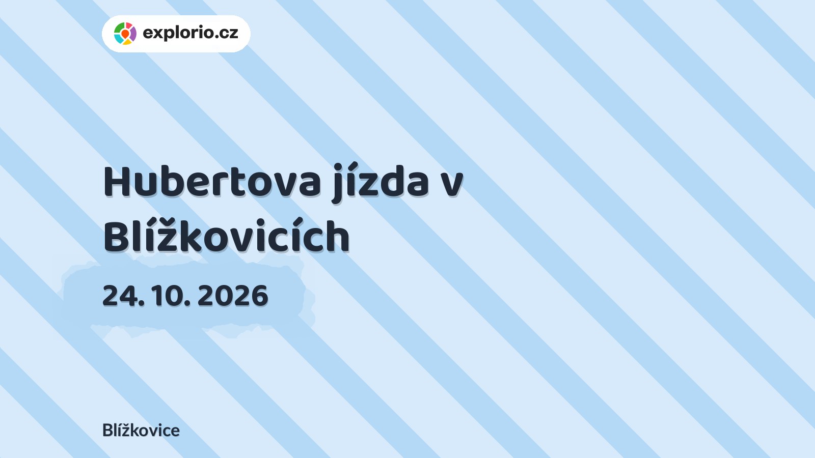 Hubertova jízda v Blížkovicích – sport a Pohyb, Blížkovice