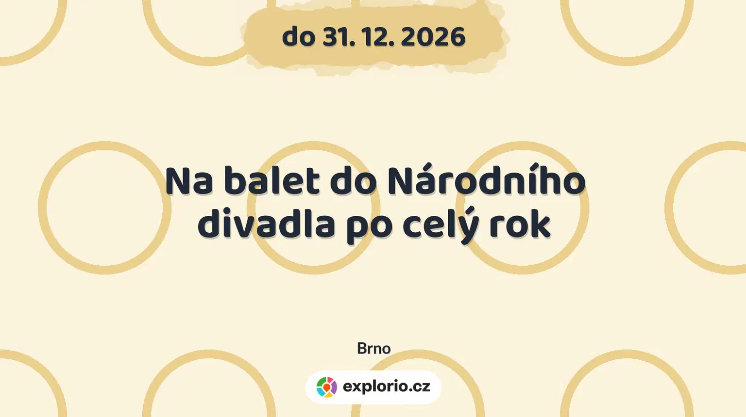 Na balet do Národního divadla po celý rok – divadlo, Hudba a Kino, Brno